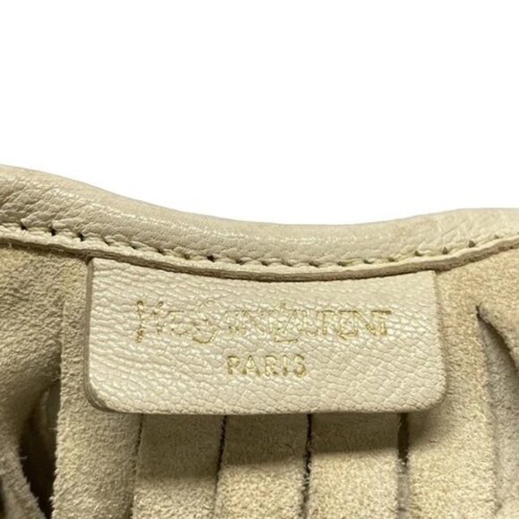 YvesSaintLaurent rivegauche (YSL) Boheme 138962 Light gray Suede Leather - - Picture 8 of 15